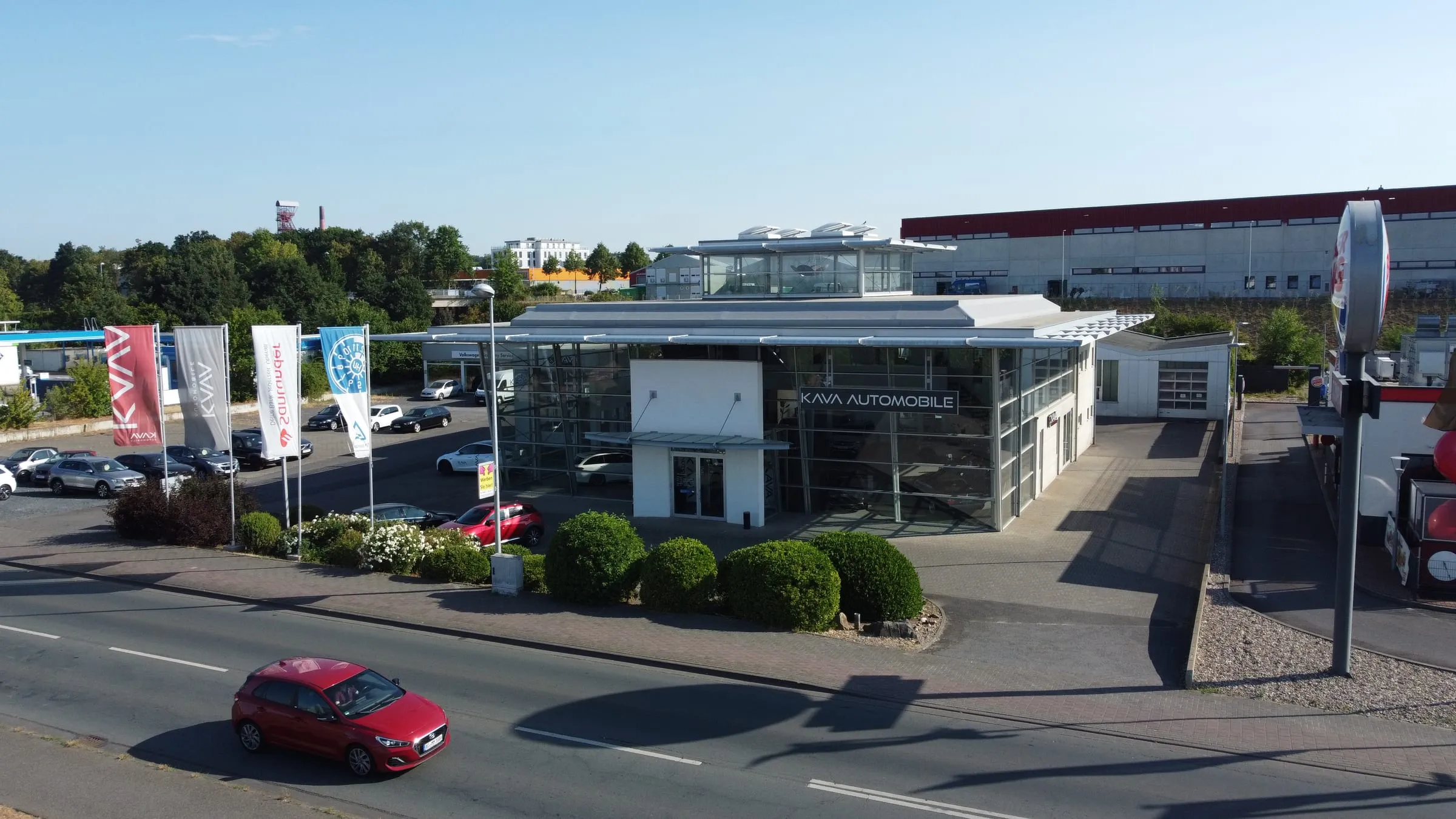 Zufahrt zur Kava Automobile GmbH an der Roermonder Str. 16